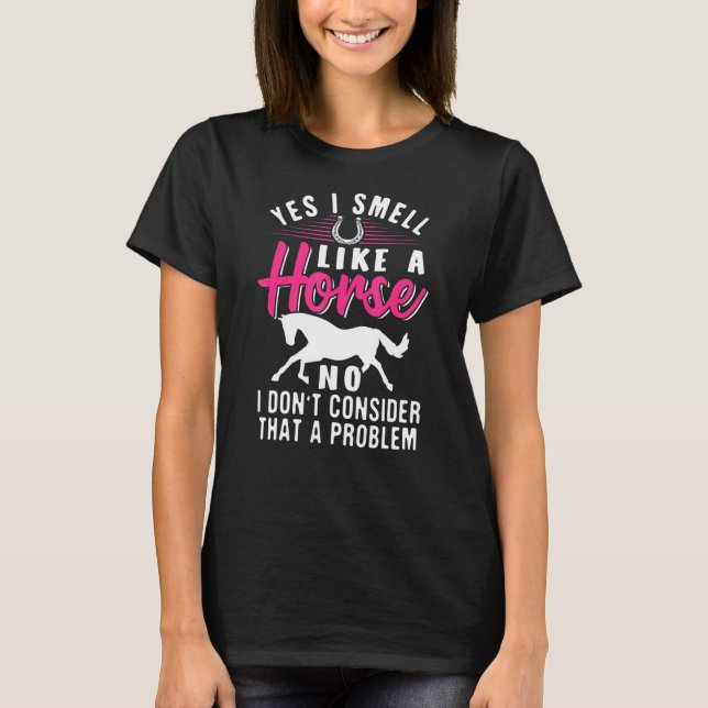 Ja, jag är som en häst t shirt (Framsida)