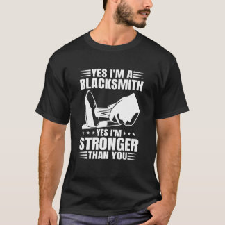 Ja, jag är starkare än du Blac. T Shirt