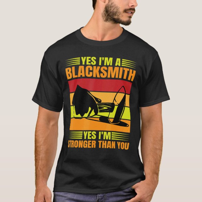 Ja, jag är starkare än du Blac. T Shirt (Framsida)
