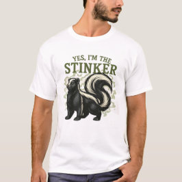 Ja, jag är Stinker - Funny Skunk Design T Shirt