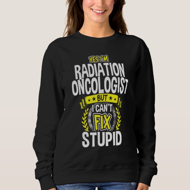 Ja, jag är strålningsonkolog t shirt (Framsida)