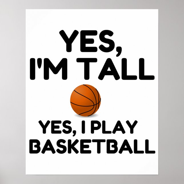 JA, JAG ÄR TALL POSTER (Framsidan)