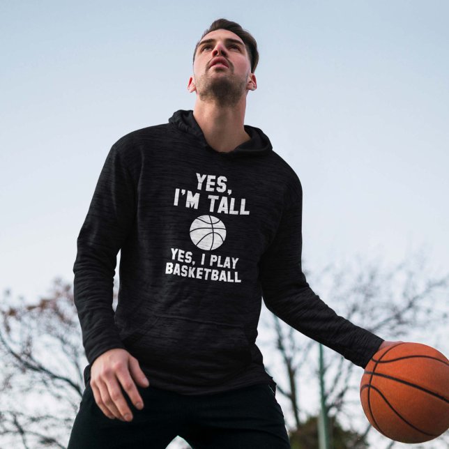 Ja, jag är Tall. Sweatshirt Med Luva (Skapare uppladdad)