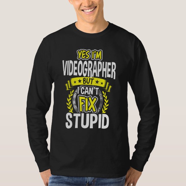 Ja, jag är Videograf T Shirt (Framsida)