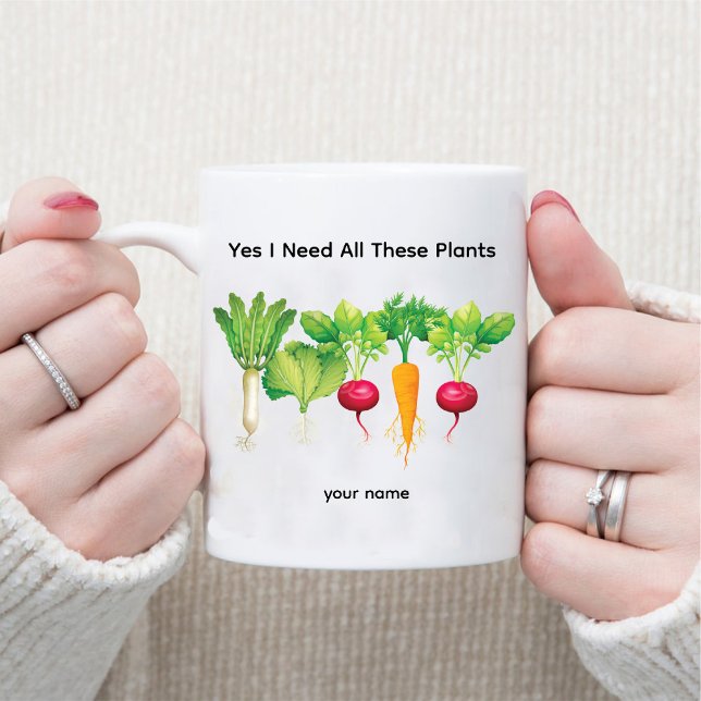 Ja, jag behöver alla de här växterna/grönsaksodlar mugg (Yes I Need All These Plants / Vegetable Gardener Mug)