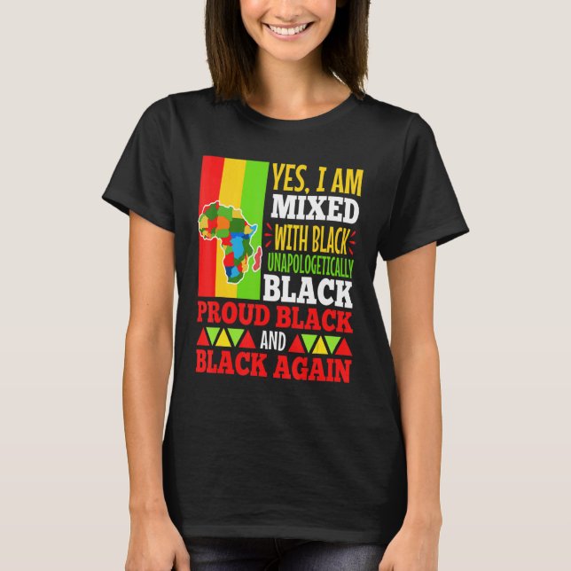 Ja, jag blandar mig med svart t shirt (Framsida)