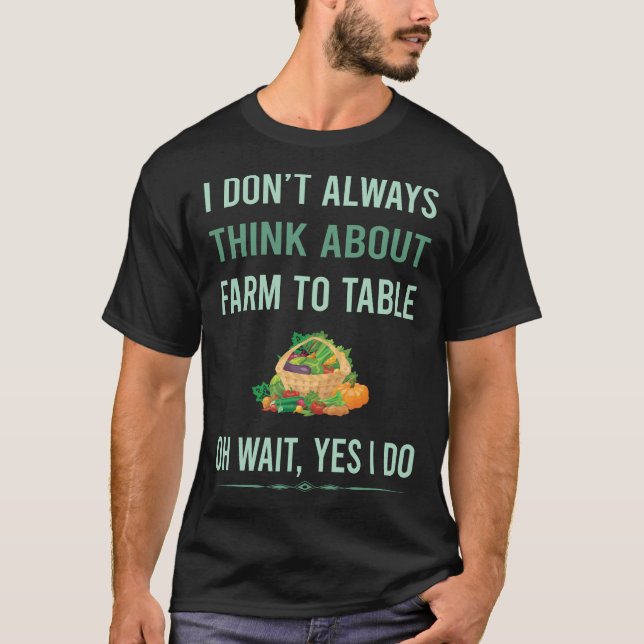 Ja, jag brukar till Bord T Shirt (Framsida)