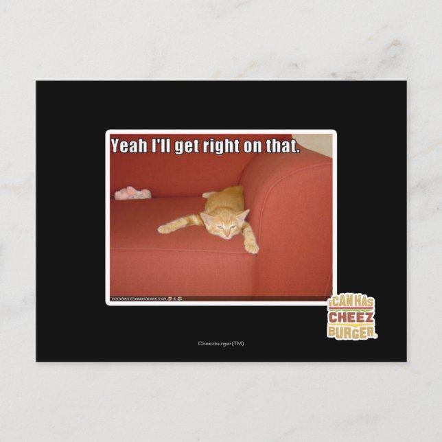 Ja, jag får höger på det. vykort (Framsida)