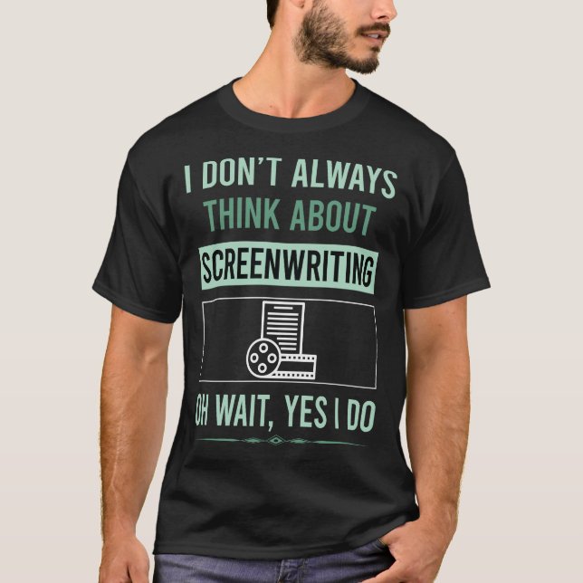 Ja jag gör manusförfattande Manusförfattare T Shirt (Framsida)