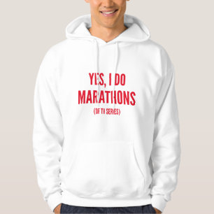 Ja, jag gör Marathons Hoodie