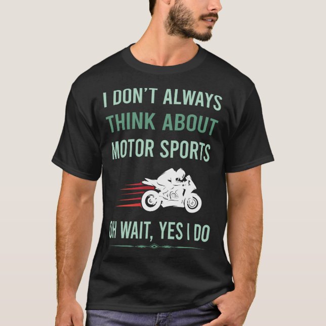 Ja jag gör motor sport t shirt (Framsida)