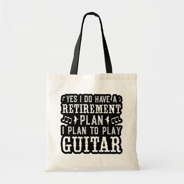 Ja, jag har en Pension-plan, Guitar Älskare Tygkasse (Framsidan)