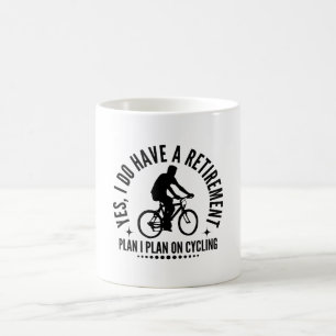 Ja, jag har en Pension-plan I-plan för cykling Kaffemugg