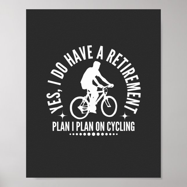 Ja, jag har en Pension-plan I-plan för cykling Poster (Framsidan)