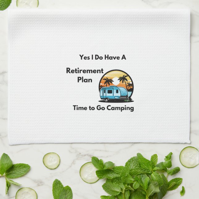 Ja, jag har en Pension-plan på en Kökshandduk (Vikta)