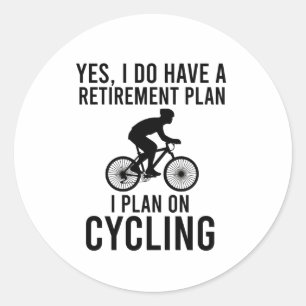 Ja, jag har en pension-plan. runt klistermärke