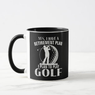 Ja Jag Har En Pensionsplan Golf Rolig Golfare Mugg