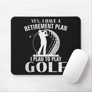 Ja Jag Har En Pensionsplan Golf Roligt Golfare Musmatta