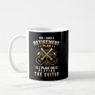 Ja, jag har en pensionsplan som spelar gitarrmusik kaffemugg