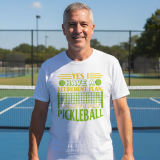 Ja, jag har en pensionsplan t shirt
