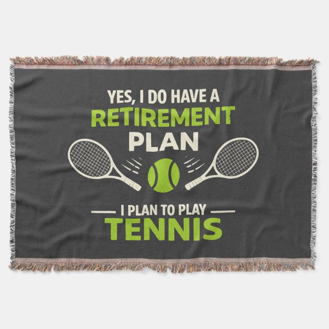 Ja, jag har en pensionsplan Tennis Filt (Framsidan)