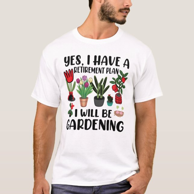 Ja, jag har en  plan för Pension T Shirt (Framsida)