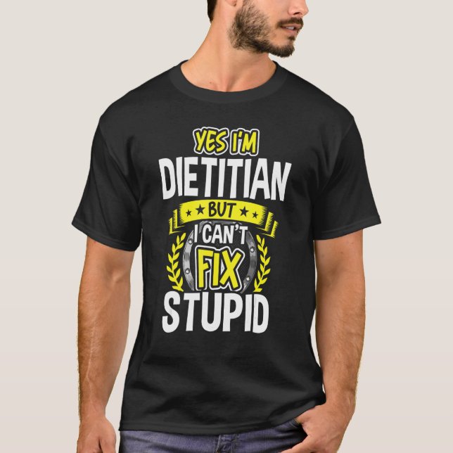 Ja, jag heter Dietitian T Shirt (Framsida)