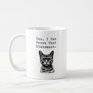Ja, jag kan bevisa det påståendet Math Design Kaffemugg
