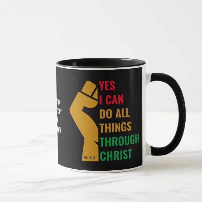 JA JAG KAN GENOM CHRIST Phil 4:13 Christian Mugg (Höger)