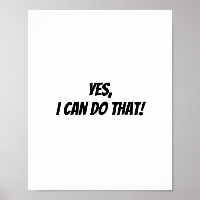 Ja, jag kan göra det poster (Framsidan)