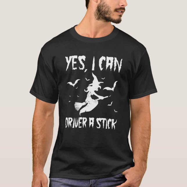 Ja, jag kan köra en Halloween Costumes Hallow T Shirt (Framsida)