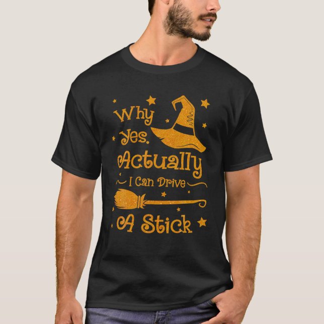 Ja, jag kan köra en Halloween med T Shirt (Framsida)