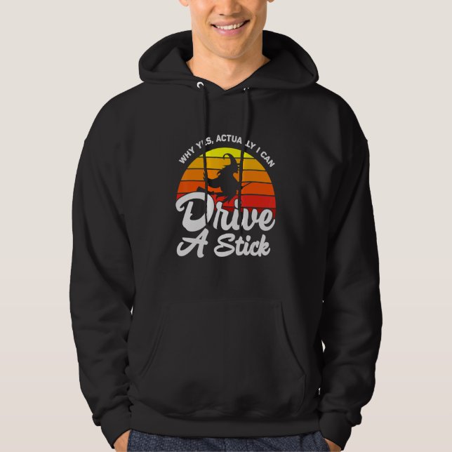 Ja, jag kan köra en penna. hoodie (Framsida)