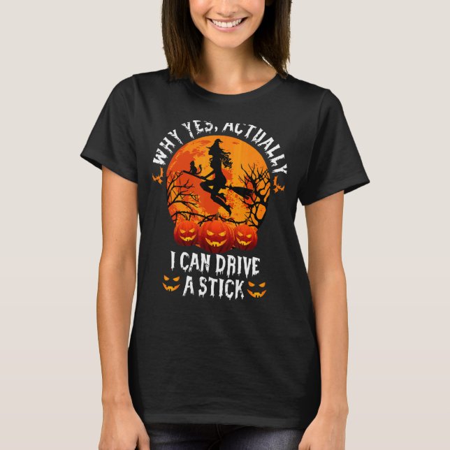 Ja, jag kan köra en penna. t shirt (Framsida)