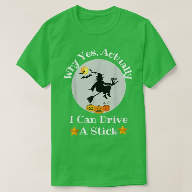 Ja, jag kan köra en penna... t shirt (Design framsida)