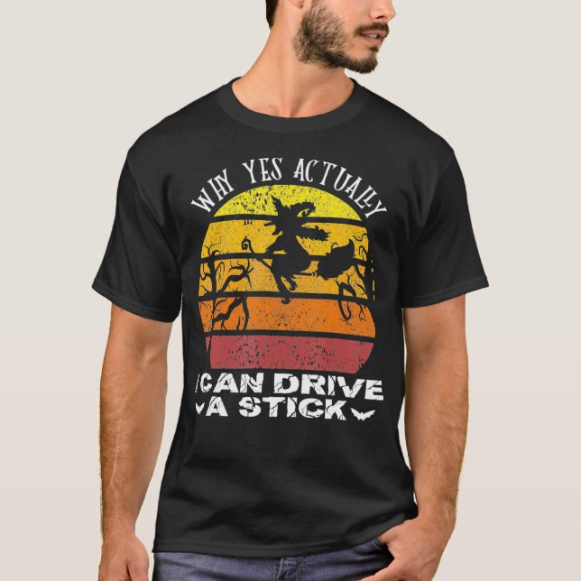 Ja, jag kan köra en penstig. t shirt (Framsida)