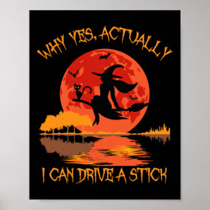 Ja, jag kan köra en Stick Halloween 2023 Co. Poster