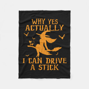 Ja, jag kan köra en Stick Halloween 202 Fleecefilt