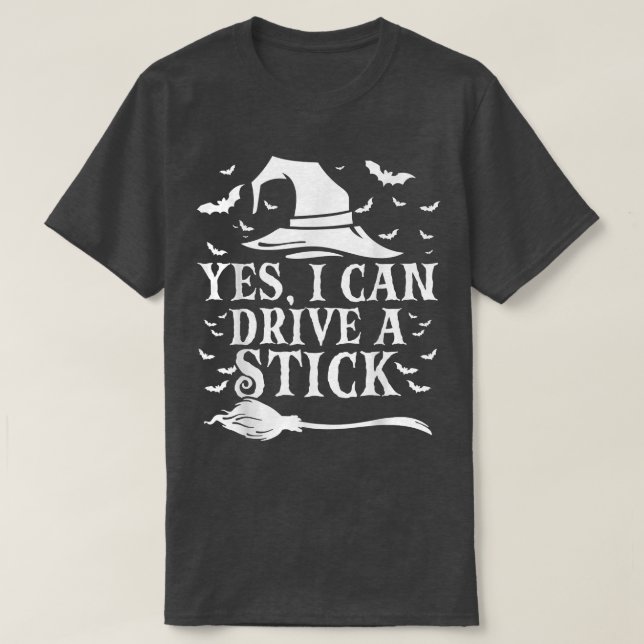 Ja, jag kan köra ett stift på Halloween Witch T Shirt (Design framsida)