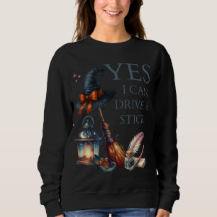 Ja, jag kan köra ett stilt Halloween Witch T Shirt