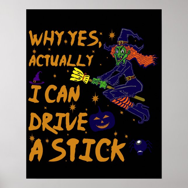 Ja, jag kan köra ett stilt väska. poster (Framsidan)