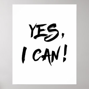Ja, jag kan poster
