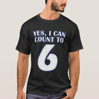 Ja Jag Kan Räkna Till 6 Baseboll T Shirt
