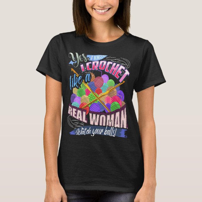 Ja, jag känner Crochet T Shirt (Framsida)