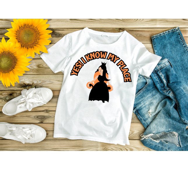 Ja! Jag känner min ställe-motivation V-Nacke T-Shi T Shirt (Skapare uppladdad)