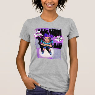"Ja, jag läste tecknad bokar" Flickans Tecknad T-s T Shirt
