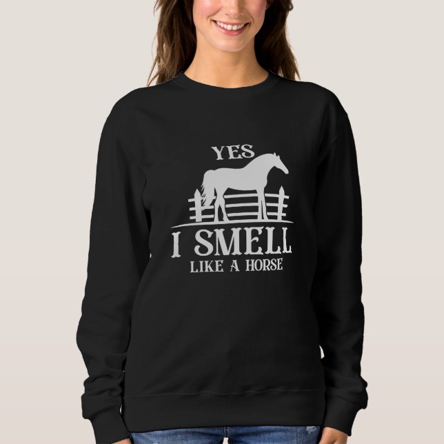 Ja, jag luktar som en häst t shirt (Framsida)