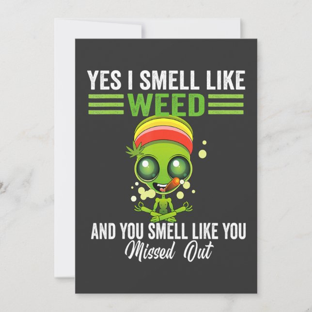 Ja, jag luktar som ogräs, du luktar som du missade inbjudningar (Framsida)