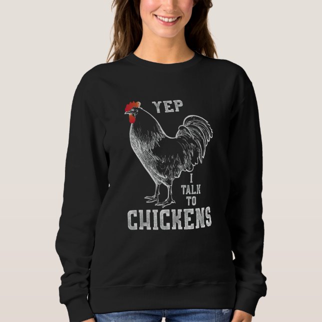 Ja, jag pratar med Chicken T Shirt (Framsida)