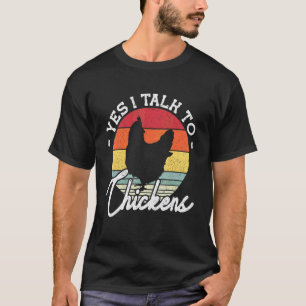 Ja Jag Pratar Med Kycklingar Kyckling Pyjamas T Shirt